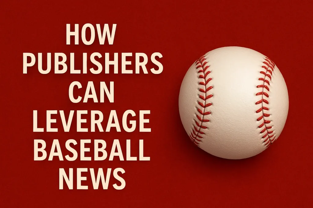 how publishers can leverage baseball news