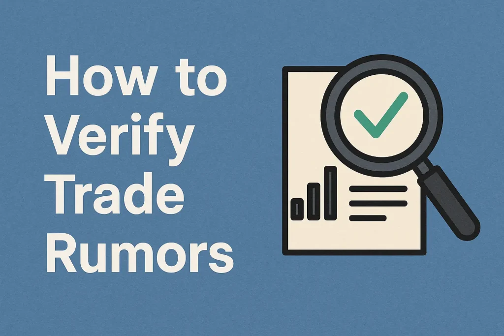 how to verify trade rumors