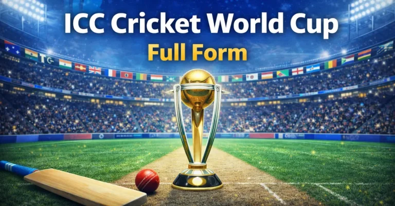 ICC Cricket WC Full Form – International Cricket World Cup icc cricket wc full form