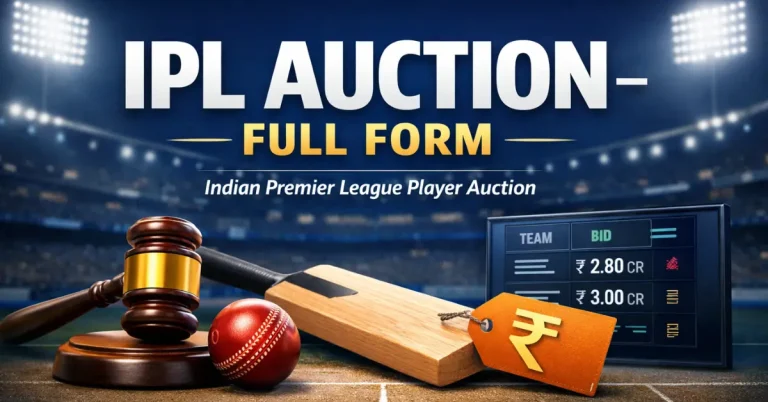 ipl auction full form