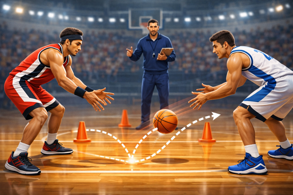 drills to practice bounce pass