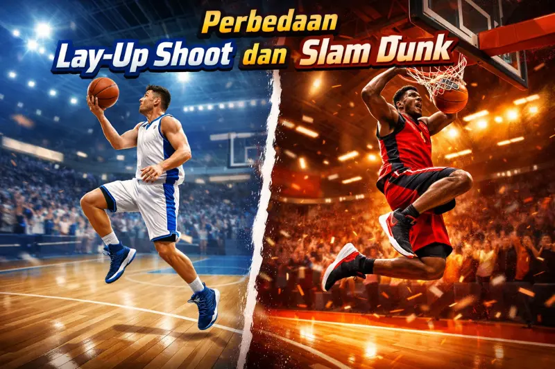 perbedaan lay up shoot dan slam dunk