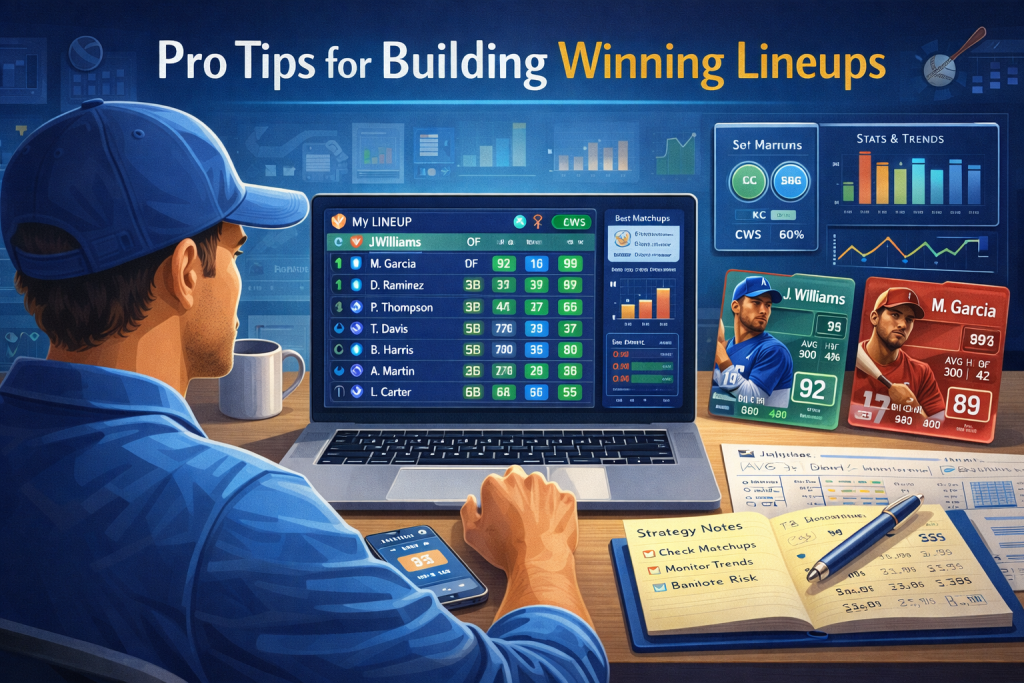 pro tips for building winning lineups