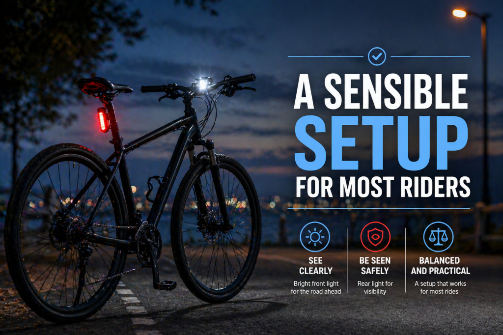 a sensible setup for most riders