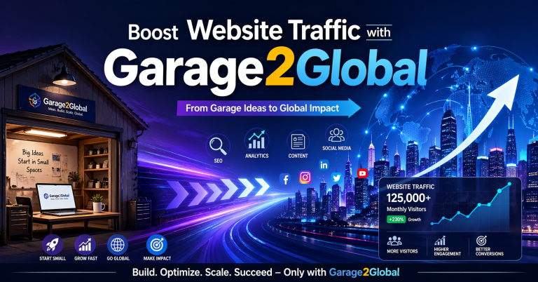 boost website traffic with garage2global