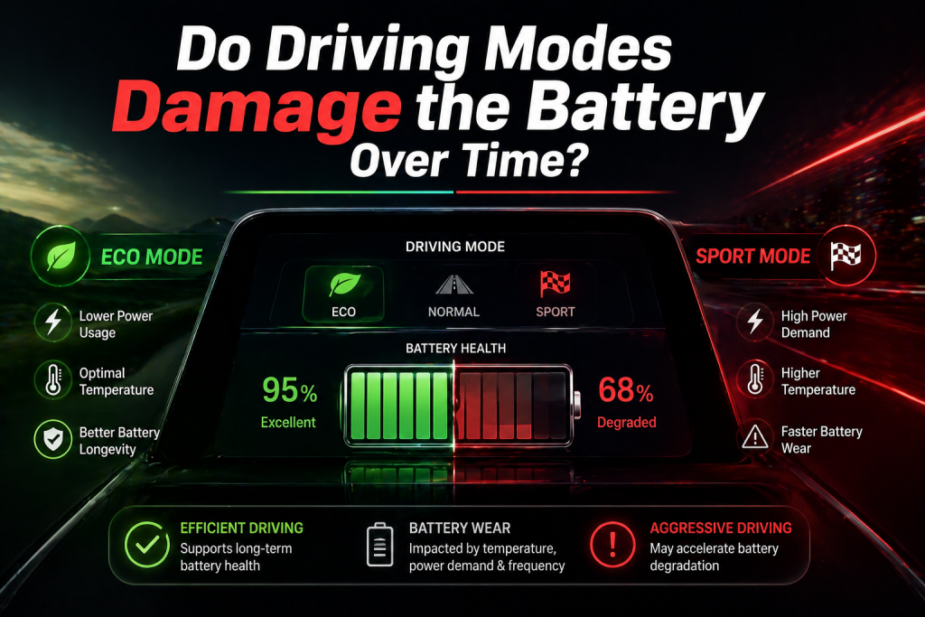 do driving modes damage the battery over time
