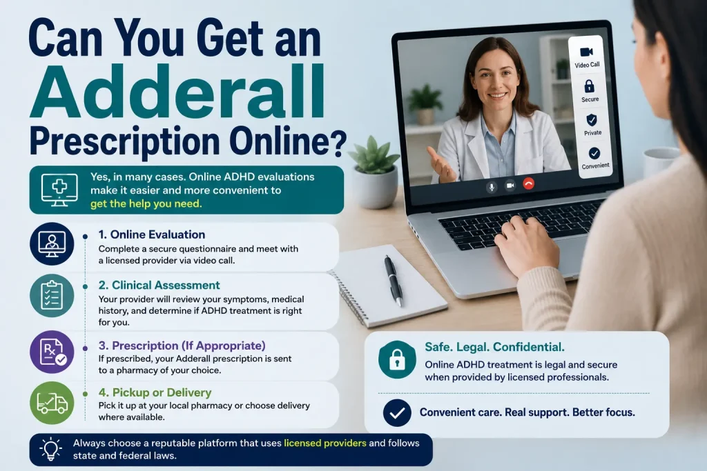 can you get an adderall prescription online