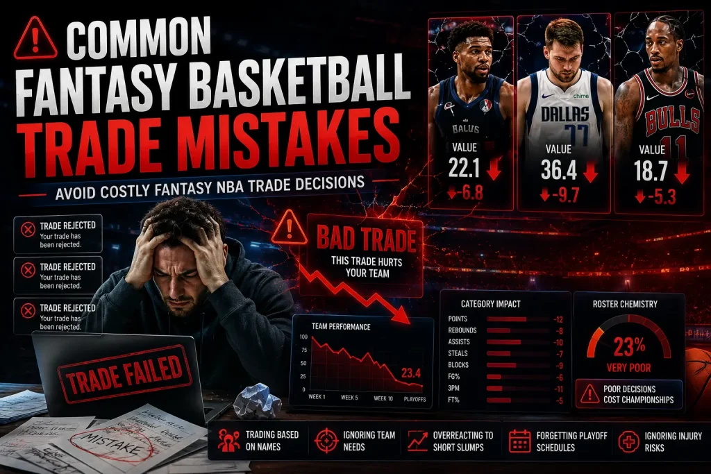 common fantasy basketball trade mistakes
