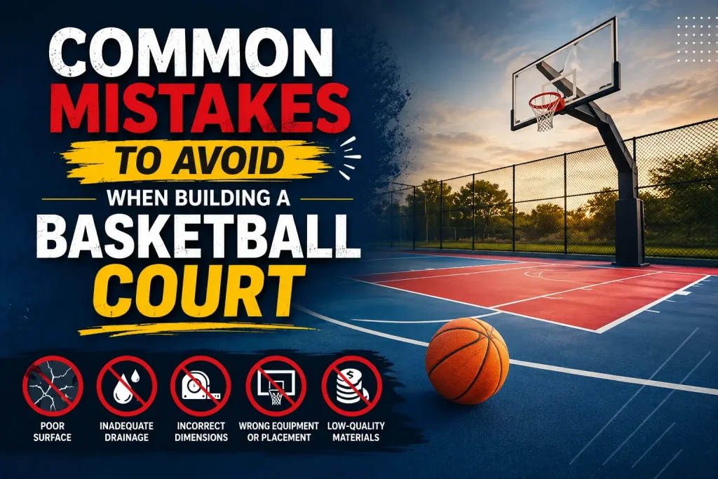 common mistakes to avoid when building a basketball court