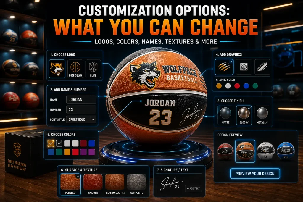 customization options what you can change