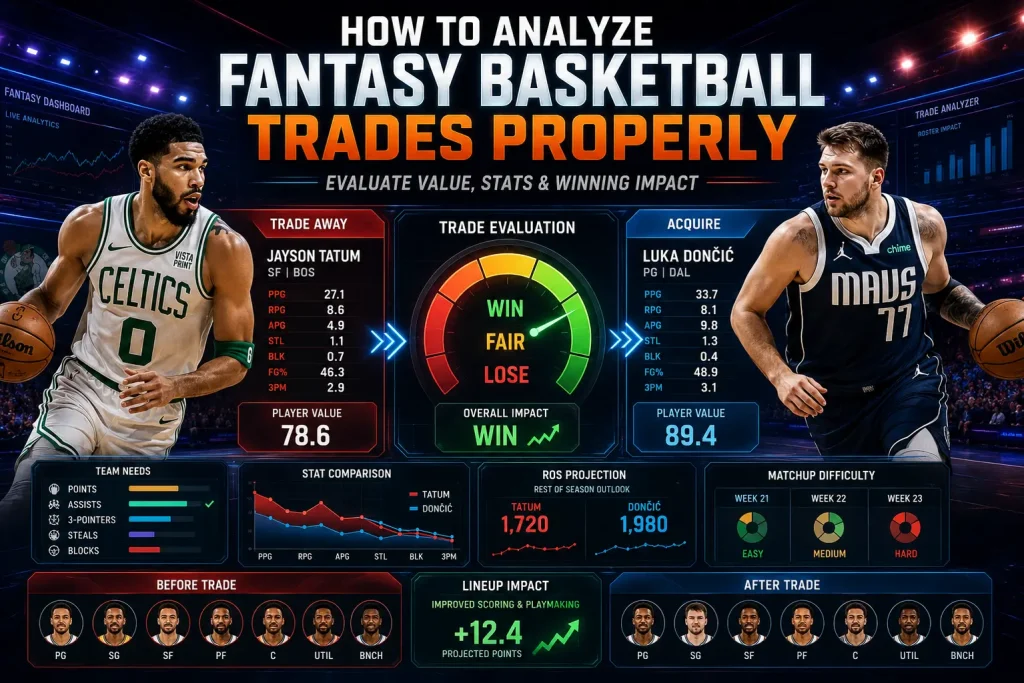how to analyze fantasy basketball trades properly