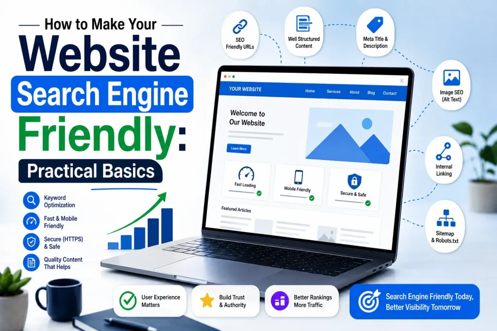how to make your website search engine friendly practical basics
