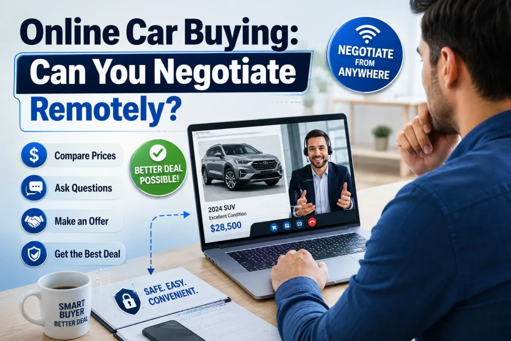 online car buying can you negotiate remotely