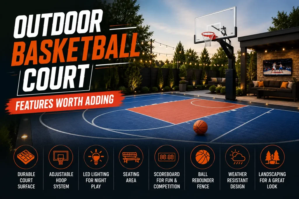 outdoor basketball court features worth adding
