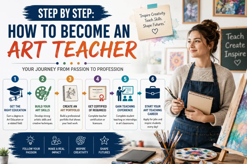 step by step how to become an art teacher