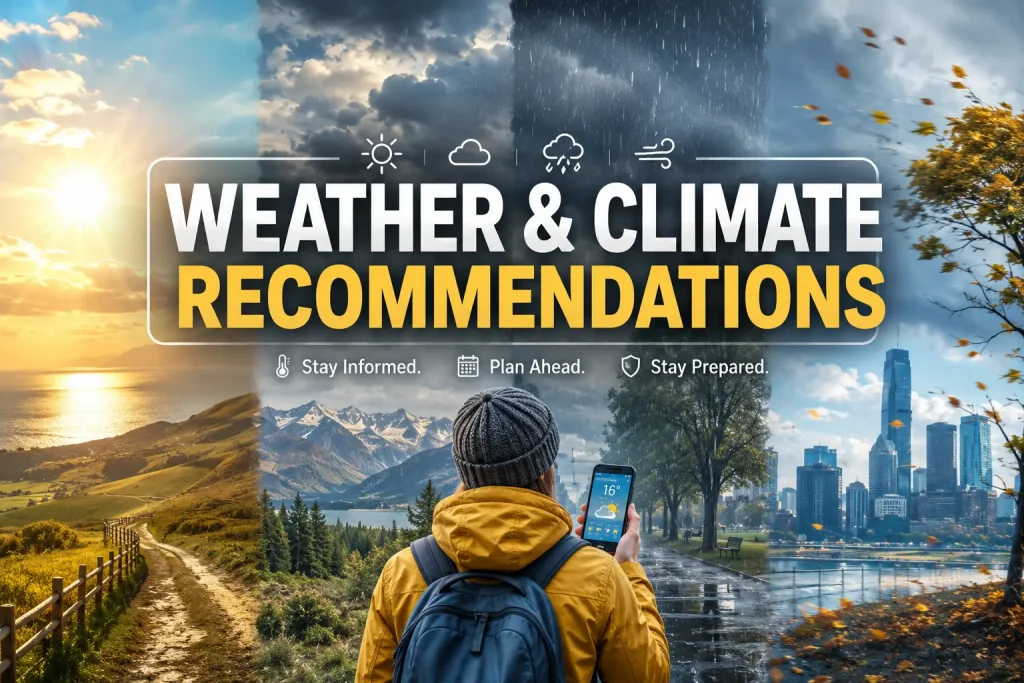 weather and climate recommendations