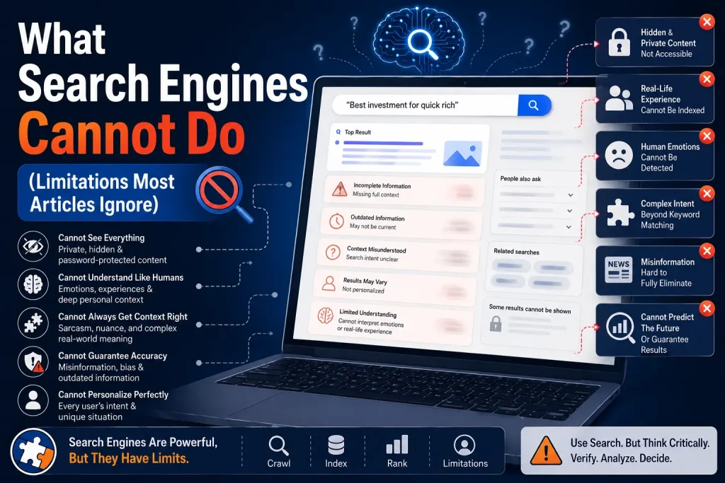 what search engines cannot do limitations most articles ignore