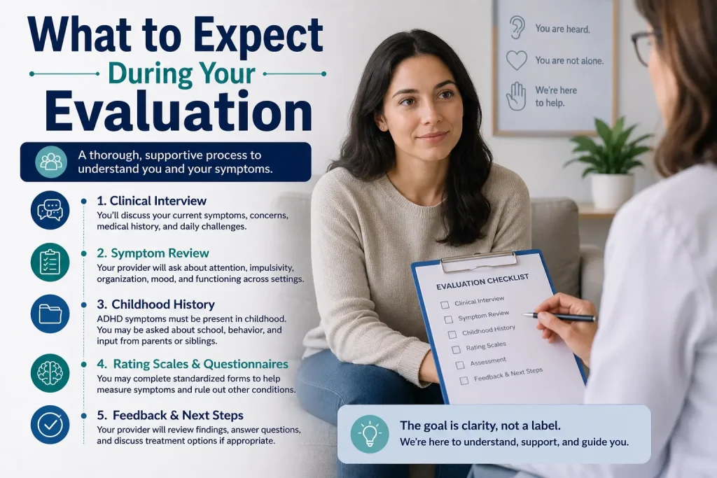 what to expect during your evaluation