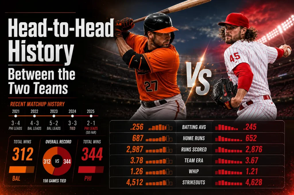 head to head history between the two teams