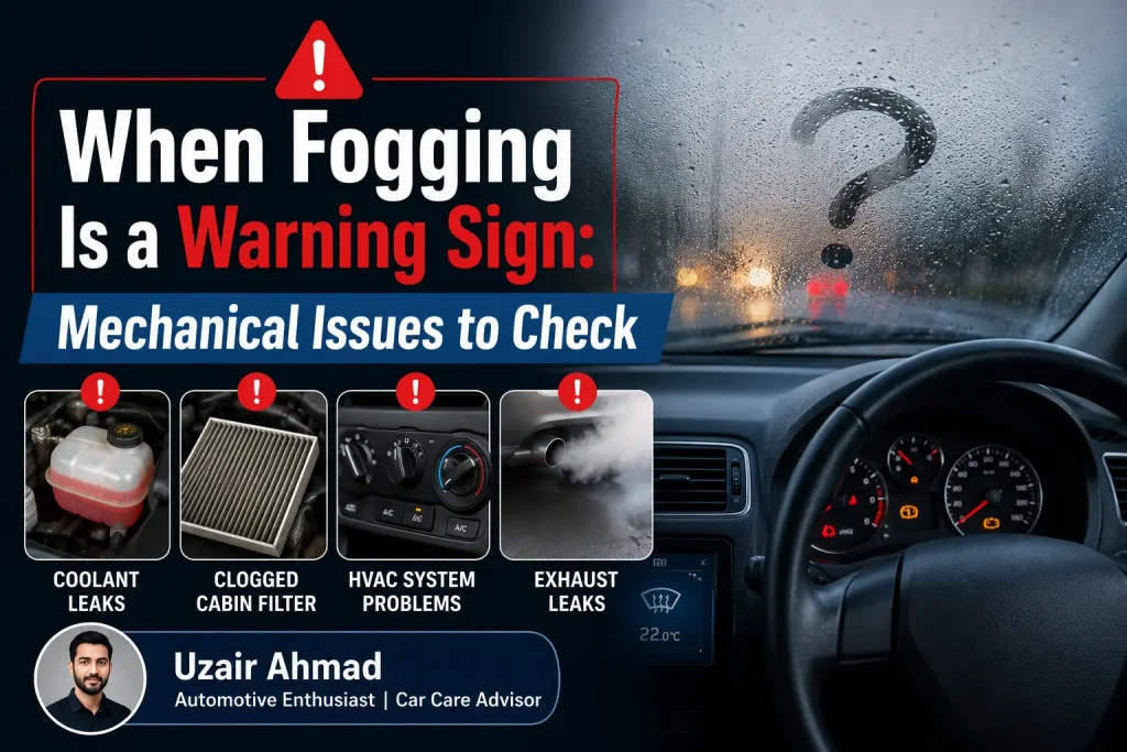 when fogging is a warning sign mechanical issues to check