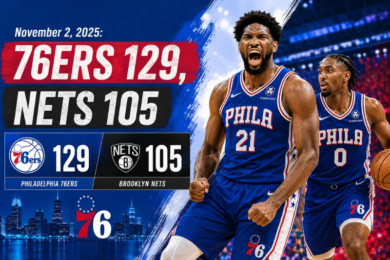 brooklyn nets vs 76ers match player stats 2025-26