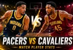 pacers vs cleveland cavaliers match player stats